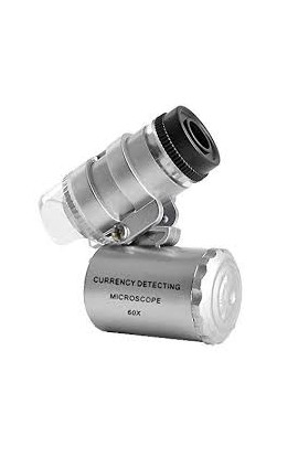 Microscopio Mini 60X Con LEDS Blancos